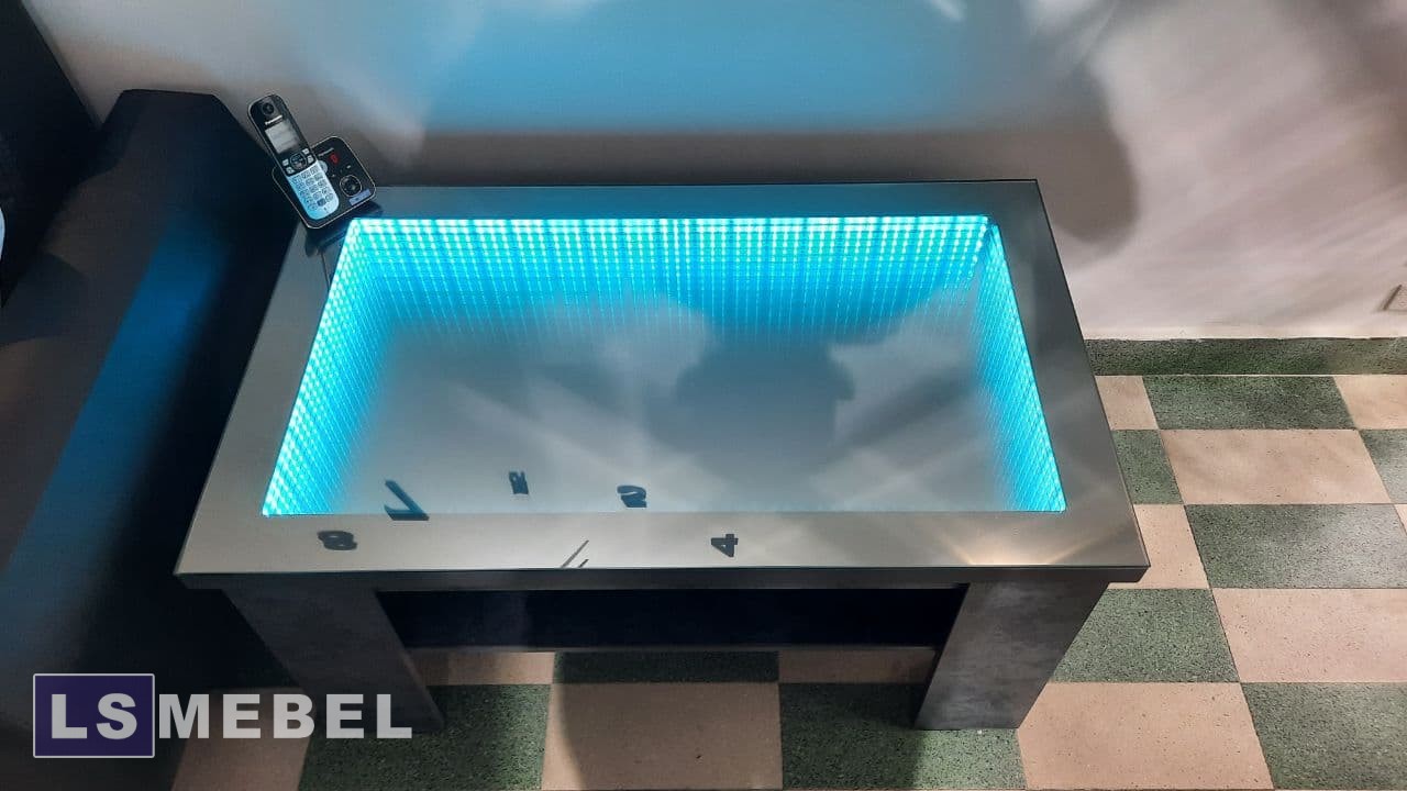 ?ЖУРНАЛЬНЫЙ СТОЛИК С ПОДСВЕТКОЙ БЕСКОНЕЧНОСТЬ??