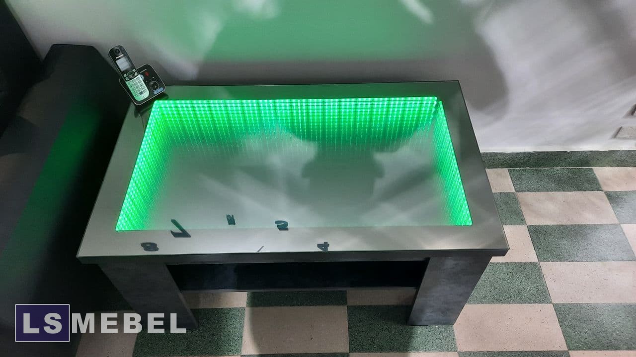 ?ЖУРНАЛЬНЫЙ СТОЛИК С ПОДСВЕТКОЙ БЕСКОНЕЧНОСТЬ??