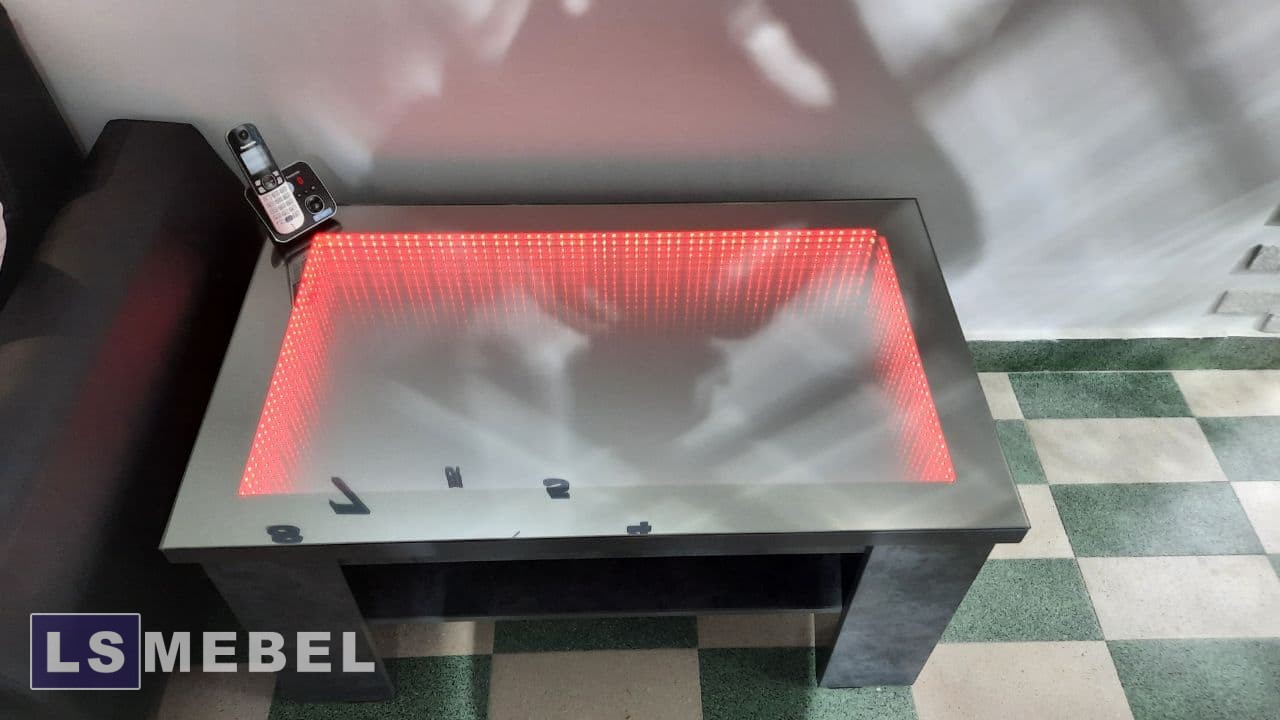 ?ЖУРНАЛЬНЫЙ СТОЛИК С ПОДСВЕТКОЙ БЕСКОНЕЧНОСТЬ??