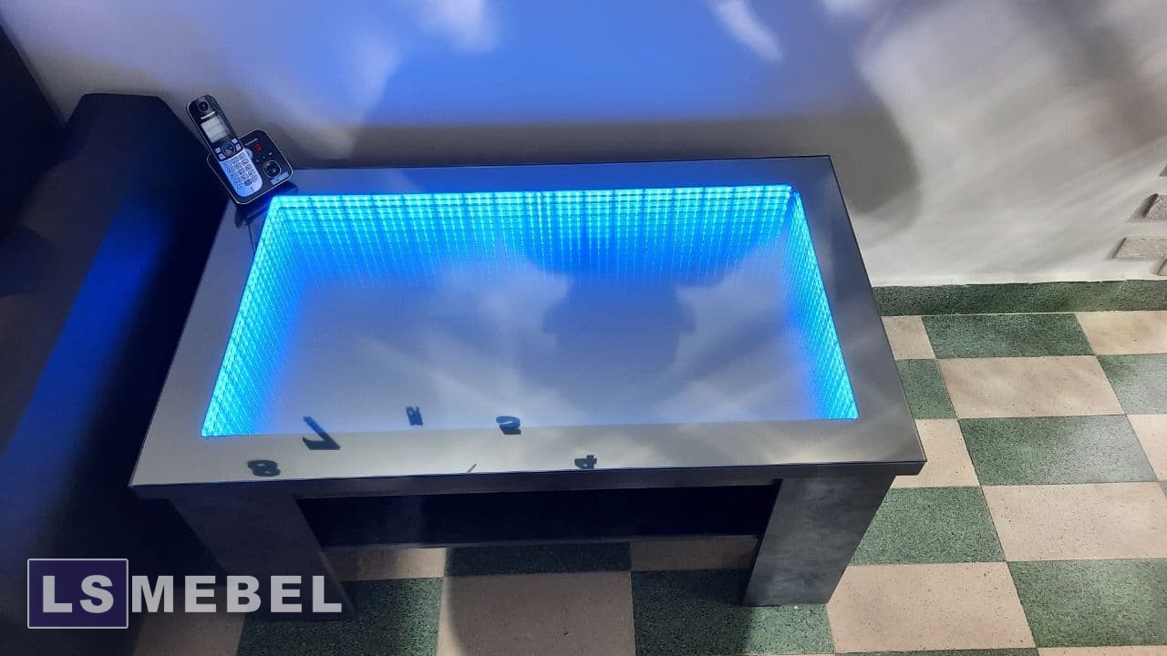 ?ЖУРНАЛЬНЫЙ СТОЛИК С ПОДСВЕТКОЙ БЕСКОНЕЧНОСТЬ??