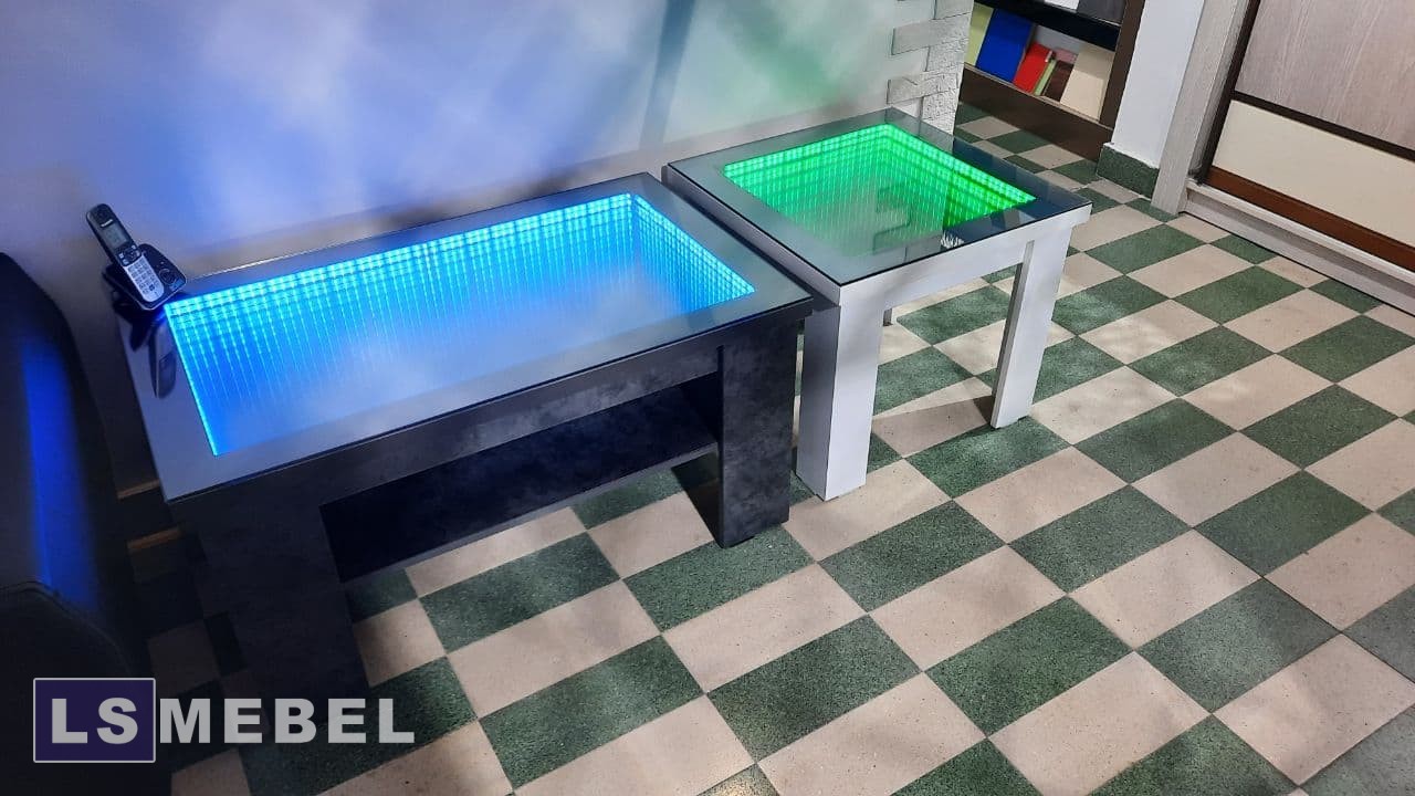 ?ЖУРНАЛЬНЫЙ СТОЛИК С ПОДСВЕТКОЙ БЕСКОНЕЧНОСТЬ??